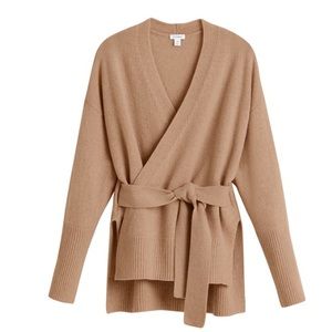 Cuyana Recycled Cashmere Wrap Cardigan